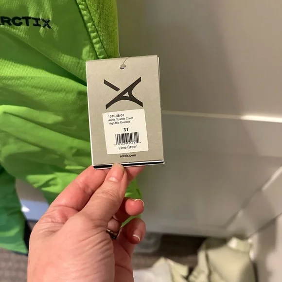 Arctix Bright Green Snow Bib Pants Overalls - Picture 3 of 4